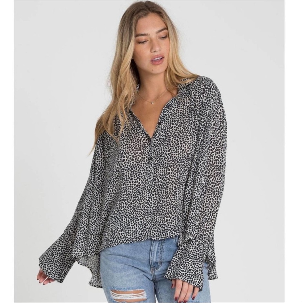 Billabong Groovy Moves Top/Blouse Size Small